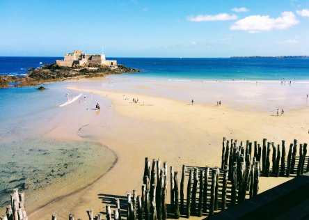 Saint Malo beach in Brittany