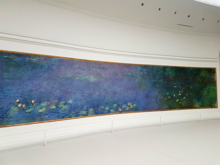 Monet's water lilies at the Musée de l’Orangerie in Paris