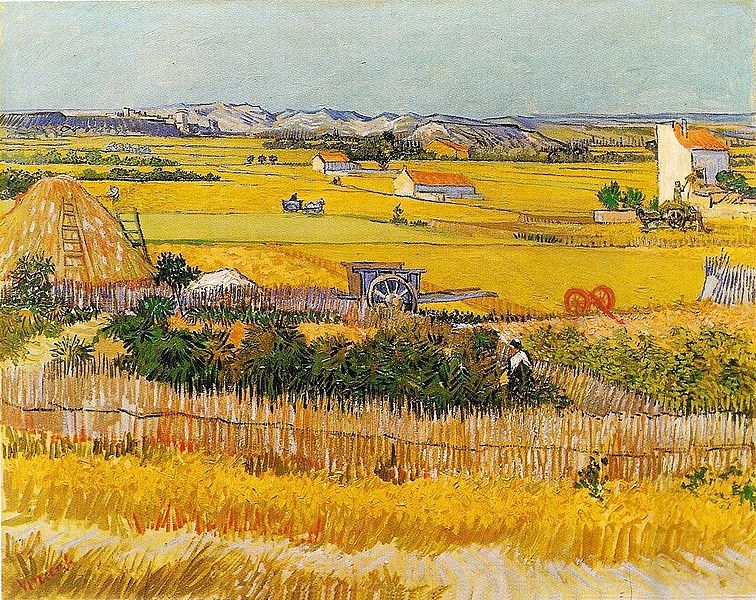 Van Gogh harvest in Provence