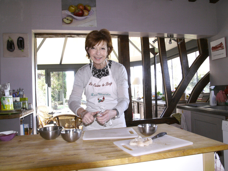 Brigitte Dumant cooking class in Normandy