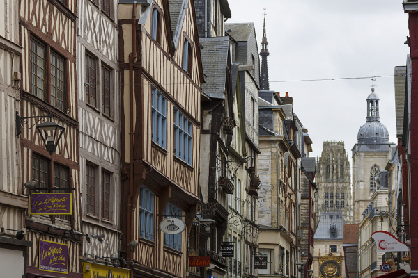 Old town of Rouen - day trips from Paris