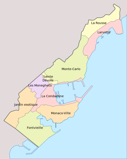 Monaco by district