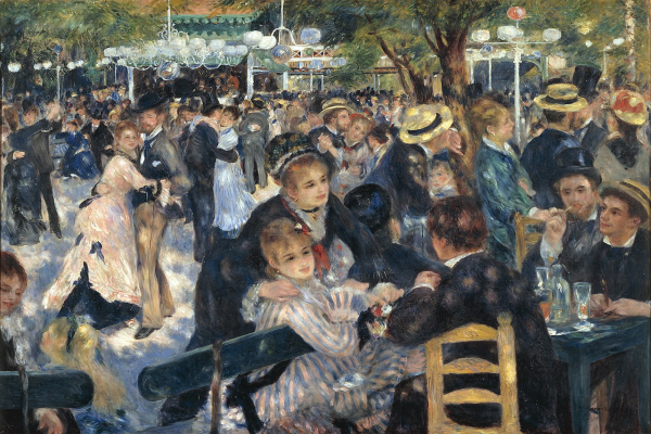 Painting by Pierre-Auguste Renoir - Le Moulin de la Galette