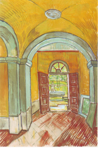 Entrance Hall of Saint-Paul Hospital Van Gogh Provence paintings