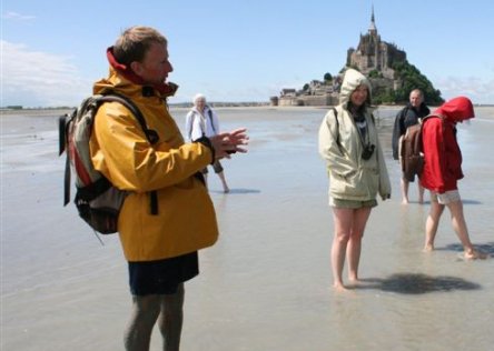 guided walk Mont Saint Michel Bay guided walk Mont Saint Michel Bay
