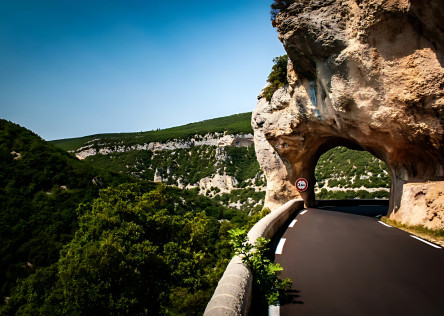 The road through Gorges de la Nesque
