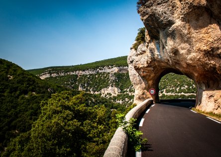 The road through Gorges de la Nesque