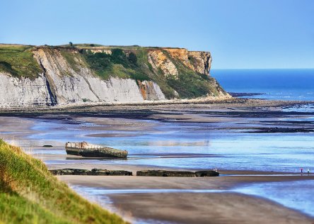 Arromanches on the coast of Normandy