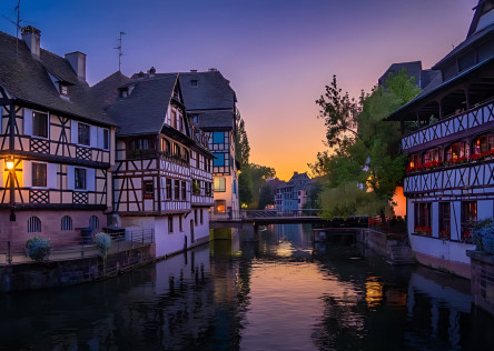 Strasbourg at dusk