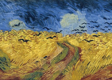 Van Gogh's oil painting Wheatfield with Crows