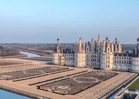 The new Gardens in Chambord Castle, Loire Valley
