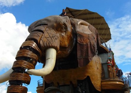 The huge Elephant at Les Machines de l Ile in Nantes