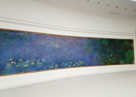 Monet's water lilies at the Musée de l’Orangerie in Paris