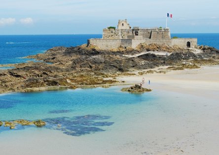 The beach at St Malo, Brittany