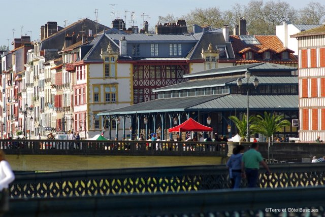 The covered market at Bayonne in the French Basque Country