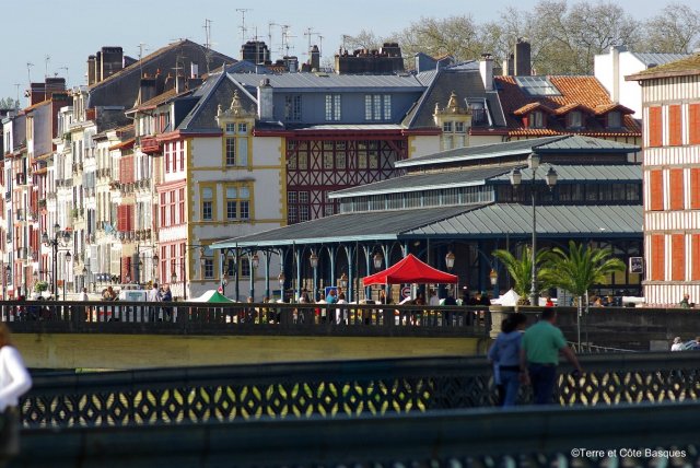 The covered market at Bayonne in the French Basque Country The covered market at Bayonne in the French Basque Country
