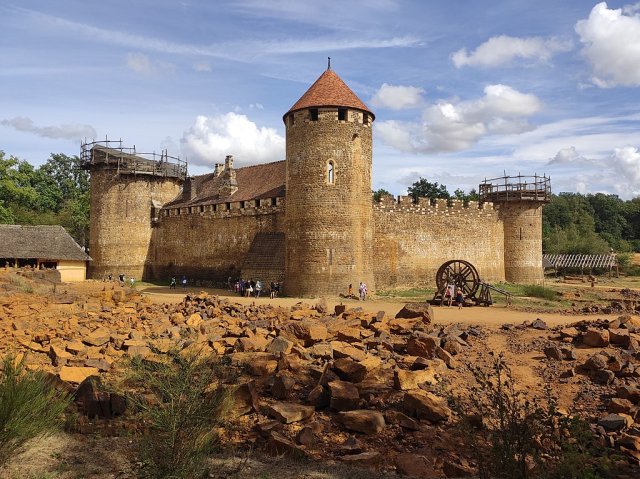 The medieval Chateau de Guedelon project