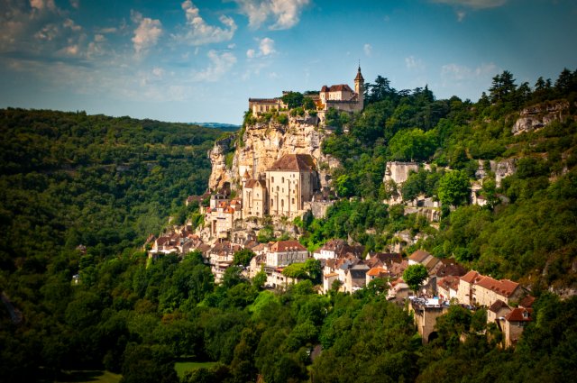 Rocamadour Rocamadour, a hillside village in Dordogne