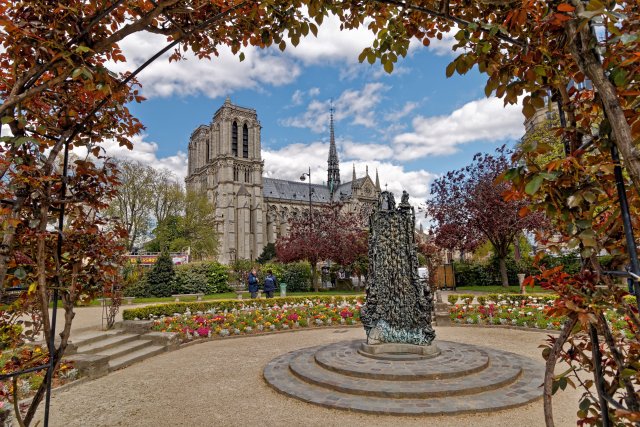 Paris in October fall colors