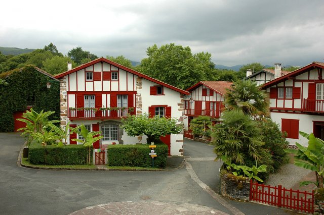 A traditional Basque village in the French Basque Country