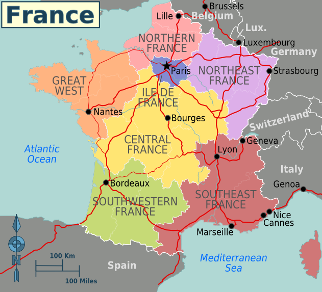 Map of France