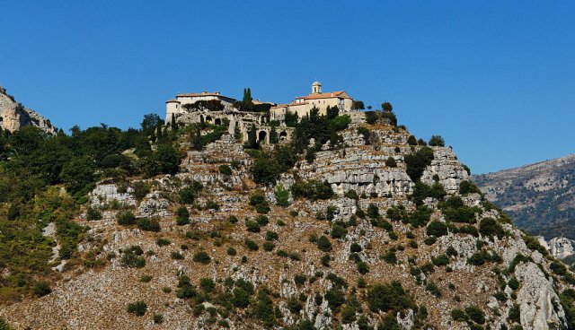 The hilltop village of Gourdon in Provence