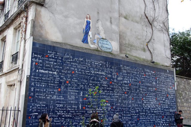 The 'I Love You' Wall in Montmartre, Paris