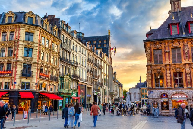 The city of Lille in Northern France