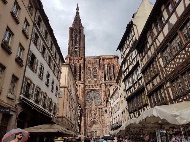 Notre Dame Cathedral in Strasbourg, Alsace The gothic Notre Dame Cathedral in Strasbourg, Alsace