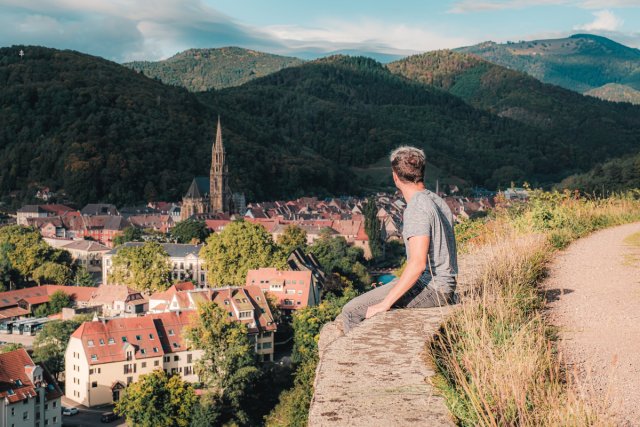 View over the village of Obernai
