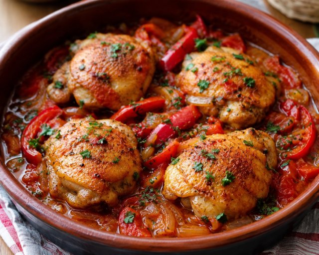 Poulet Basquaise - Basque chicken