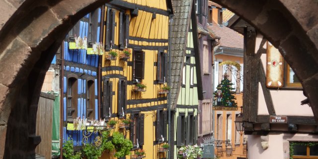 Riquewihr colorful houses