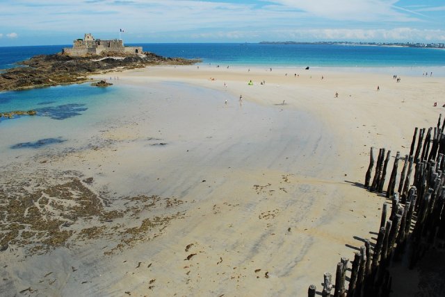 Saint-Malo beach, Brittany Saint-Malo beach, Brittany