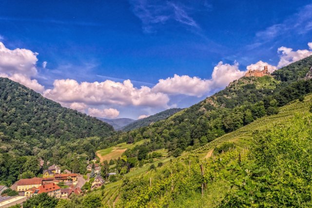 Vosges mountains in Alsace, France