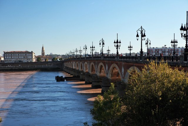 The Garonne River in Bordeaux
