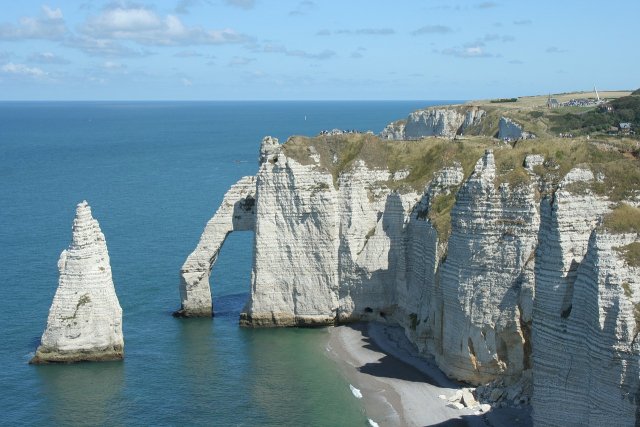 The cliffs at Etretat, Normandy The cliffs at Etretat, Normandy