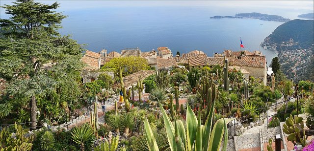 The Exotic Garden of Eze - hilltop views of the Mediterranean sea