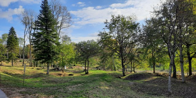 What remains today of Fleury town near Verdun