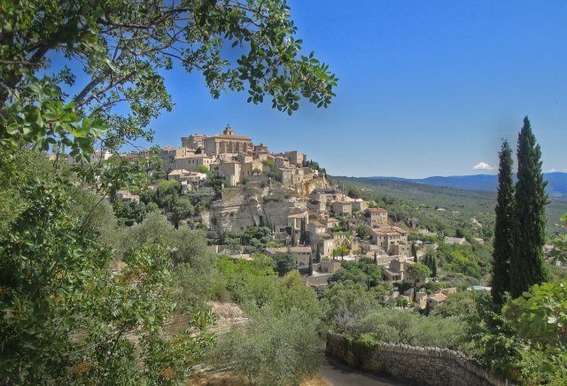 The hilltop village of Sault in Provence