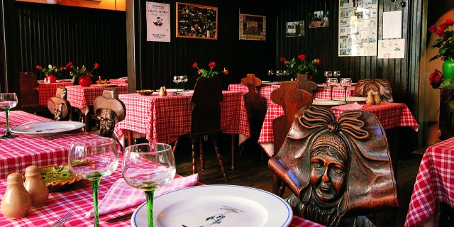 A traditional Winstub restaurant in Alsace