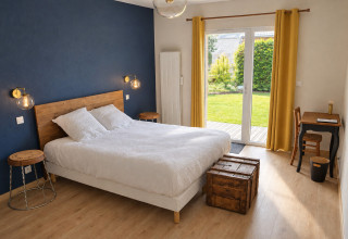 relax in a comfortable room opening on to the garden