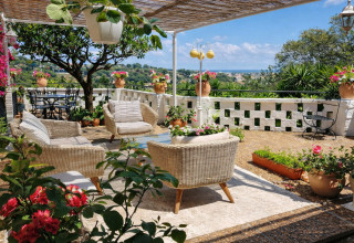Enjoy the sea view from your room and the breakfast terrace
