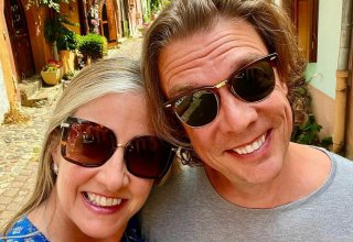 UK travelers Martina and Simon in Alsace UK travelers Martina and Simon in Alsace