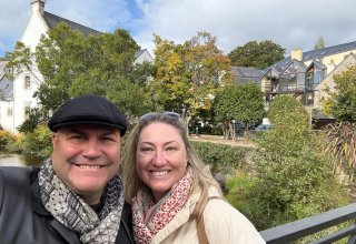 Travelers Hamish & Ngaire in Carnac, Brittany