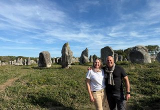 Travelers Hamish & Ngaire in Carnac, Brittany