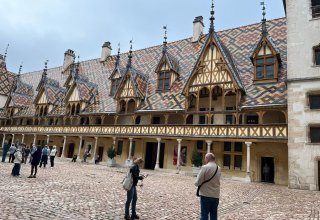 The medieval hospices of Beaune, Burgundy