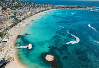 A view over Cannes on the French Riviera