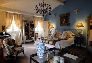 Bedroom at a premium B&B we work with in the French Riviera Bedroom at a premium B&B we work with in the south of France