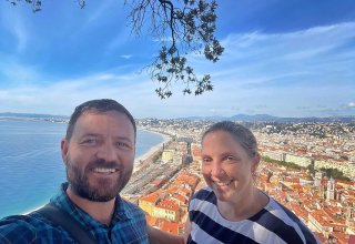 Travelers Jonty & Felicity in Nice on the French Riviera