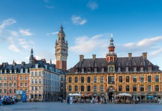 Flemish architecture in Lille, northern France